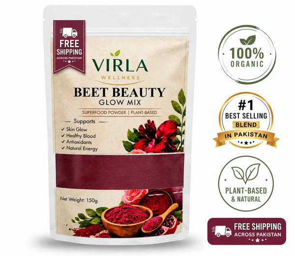 Beet Beauty Glow Mix – Natural Skin & Energy Boost (150g) Free Shipping Across Pakistan