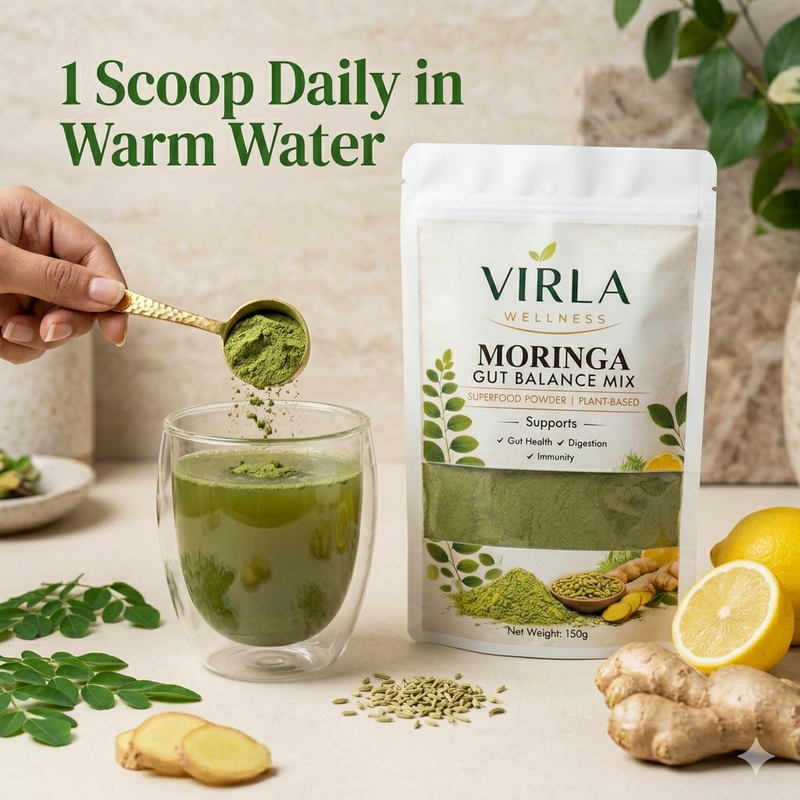 Virla Wellness Moringa Gut Balance Mix (150g)