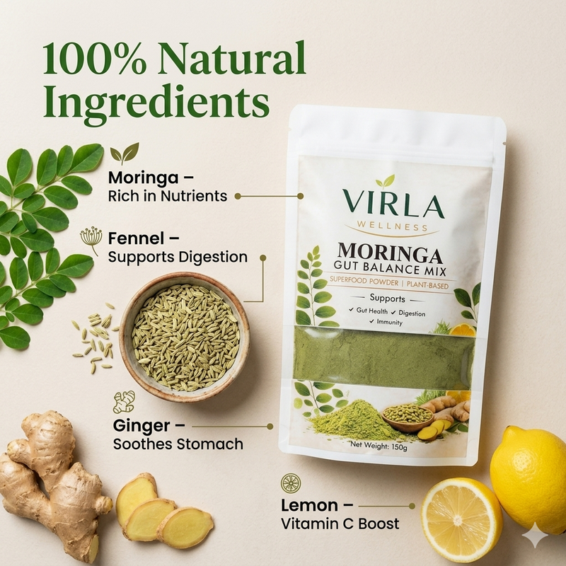 Virla Wellness Moringa Gut Balance Mix (150g)